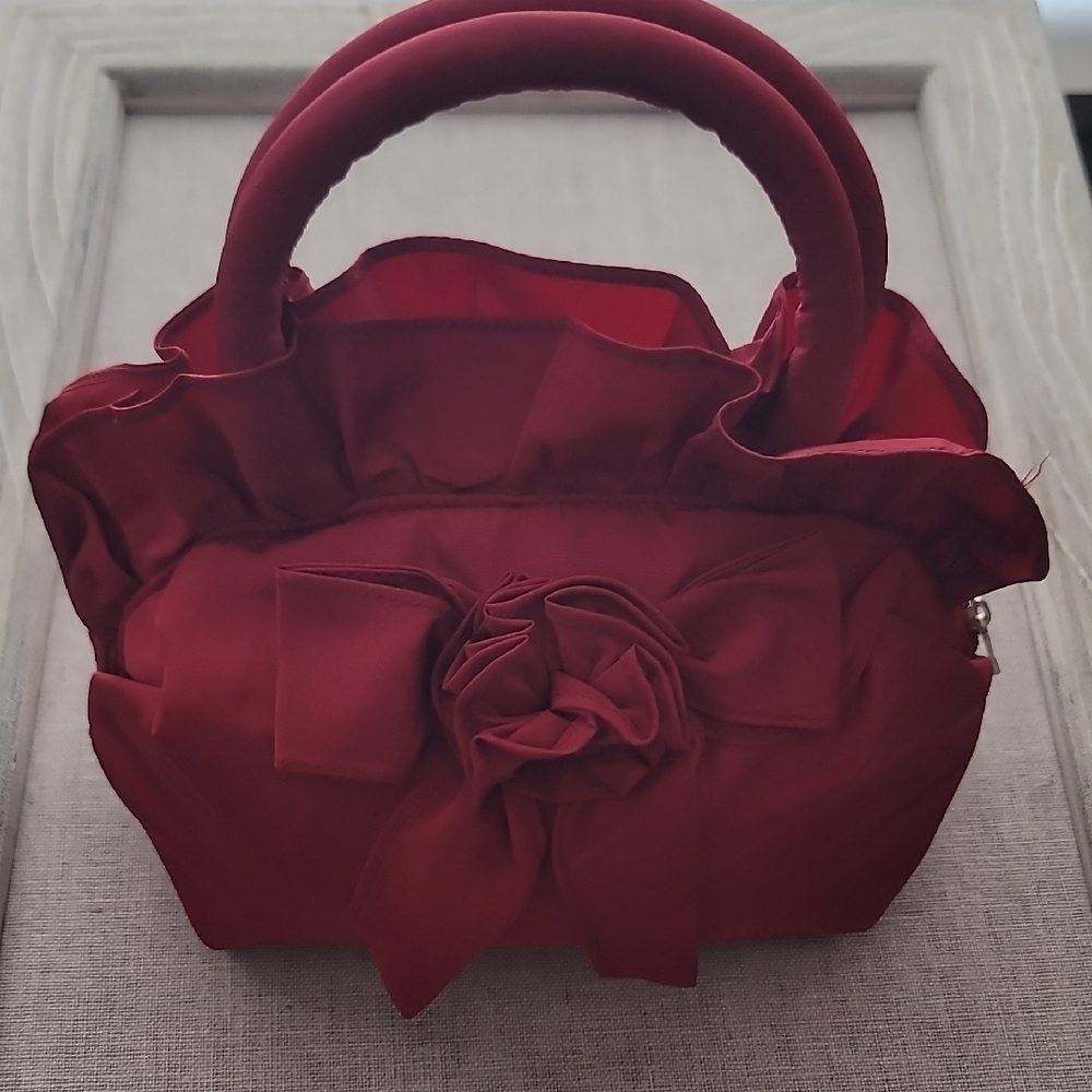 Red Burgundy Women's Handbag - Picture 2 of 13